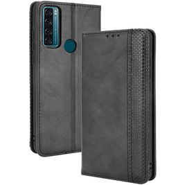 Mobigear Sensation Housse TCL 20 SE Etui Porte-Monnaie - Noir