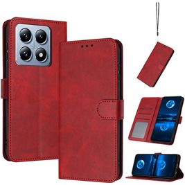 Mobigear Wallet Housse Xiaomi 14T Etui Porte-Monnaie - Rouge