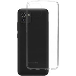 Mobiparts Classic Coque Transparente Samsung Galaxy A03 Coque arrière en TPU Souple - Transparent