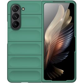 Mobigear Bumpy Coque Samsung Galaxy Z Fold 5 Coque arrière en TPU Souple - Vert