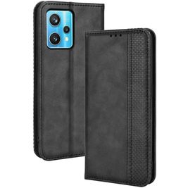 Mobigear Sensation Housse Realme 9 Pro Plus Etui Porte-Monnaie - Noir