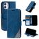 Mobigear Rhombus Housse iPhone 12 Mini Etui Porte-Monnaie - Bleu