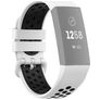 Mobigear Sport Plus Buckle Bracelet Silicone Fitbit Charge 3 Fermeture boucle ardillon - Blanc / Bleu