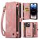 Caseme 008 Housse iPhone 14 Pro Etui avec Coque Détachable Porte-Monnaie - Rose