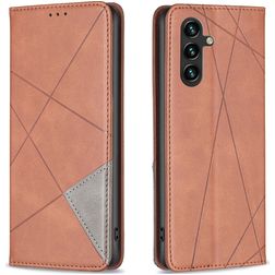 Mobigear Rhombus Slim Housse Samsung Galaxy A35 Etui - Marron