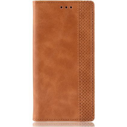 Mobigear Sensation Housse LG V60 ThinQ Etui Porte-Monnaie - Cognac