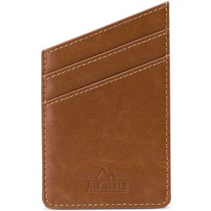 My Style Sticky Card - Porte Cartes en - 2 Cartes - Marron