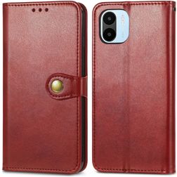 Mobigear Snap Button Housse Xiaomi Redmi A1 4G Etui Porte-Monnaie - Rouge