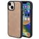 Mobiparts Classic Coque iPhone 13 MagSafe Coque arrière en TPU,Similicuir - Moonstone Beige