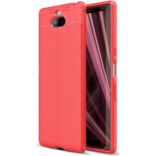 Mobigear Luxury Coque Sony Xperia 10 Plus Coque arrière en TPU Souple - Rouge