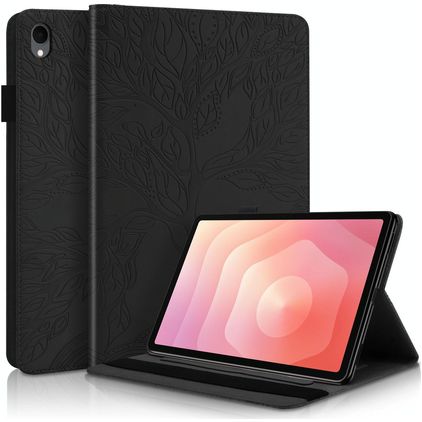 Mobigear Tree Coque Samsung Galaxy Tab S11 Etui + Porte-crayon - Noir