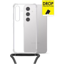 My Style Loop Transparent Samsung Galaxy S24 FE TPU souple Coque avec cordon - Transparent