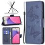 Mobigear Butterfly Housse Samsung Galaxy A33 Etui Porte-Monnaie - Bleu