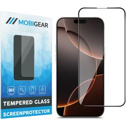 Mobigear Premium iPhone 16 Pro Max Verre trempé Protection d'écran - Compatible Coque - Noir