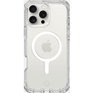 ITSKINS Level 2 HybridMagClear R Coque Transparente iPhone 16 Pro Max MagSafe Coque arrière Rigide Anti-Chocs - Transparent