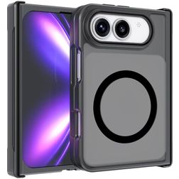 Mobigear Shockproof Coque iPhone Duo MagSafe Coque arrière Rigide - Noir