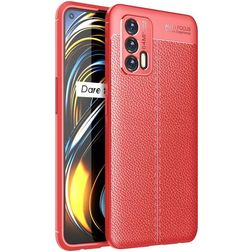 Mobigear Luxury Coque Realme GT Coque arrière en TPU Souple - Rouge