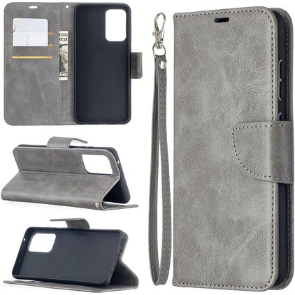 Mobigear Excellent Housse Samsung Galaxy A52 Etui Porte-Monnaie - Gris