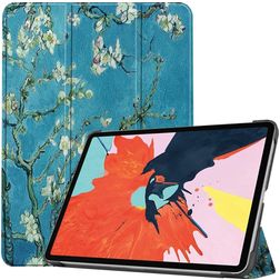 Mobigear Tri-Fold Coque iPad Air 4 (2020) Etui - Fleurs d'amande
