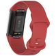 Mobigear Sport Dual Bracelet Silicone Fitbit Charge 5 Fermeture à clou et passant - Rouge