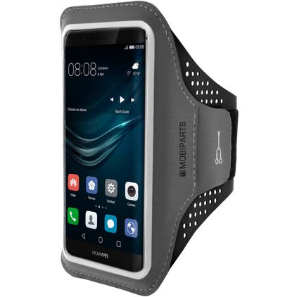 Mobiparts Comfort Fit Brassard Téléphone Huawei P9 Brassard Coque de Sport en Neoprène - Noir