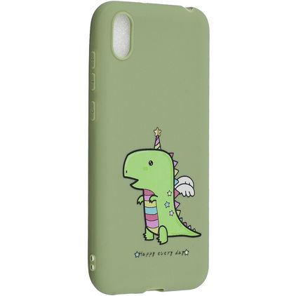 Mobigear Croco HONOR 8S TPU souple Coque arrière - Dino