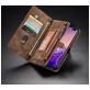 Caseme 008 Housse Samsung Galaxy S10 Etui avec Coque Détachable Porte-Monnaie - Marron