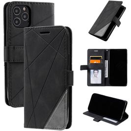 Mobigear Rhombus Housse iPhone 12 Pro Etui Porte-Monnaie - Noir