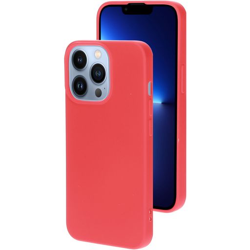 Mobiparts Coque iPhone 13 Pro Coque arrière en Silicone - Scarlet Red