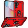Mobigear Armor ring Coque Samsung Galaxy A36 Coque arrière Rigide Anti-Chocs avec Anneau-Support - Rouge