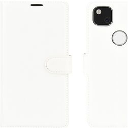 Mobigear Classic Housse Google Pixel 4a Etui Porte-Monnaie - Blanc