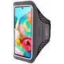Mobiparts Comfort Fit Brassard Téléphone Samsung Galaxy A71 Brassard Coque de Sport en Neoprène - Noir