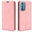 Mobigear Retro Slim Housse Motorola Edge 30 Etui Porte-Monnaie - Rose