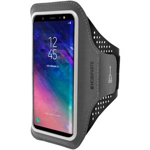 Mobiparts Comfort Fit Brassard Téléphone Samsung Galaxy A6 (2018) Brassard Coque de Sport en Neoprène - Noir