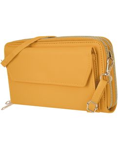 Antonio Fonzo Crossbody Clutch Sac Téléphone - Large - Jaune