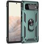 Mobigear Armor Ring Coque Google Pixel 6 Coque arrière Rigide Anti-Chocs avec Anneau-Support - Vert