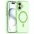 Mobigear Shockproof Coque iPhone 16 MagSafe Coque arrière en TPU Souple - Vert