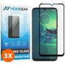 Mobigear Premium Motorola Moto G8 Plus Verre trempé Protection d'écran - Compatible Coque - Noir (Lot de 3)
