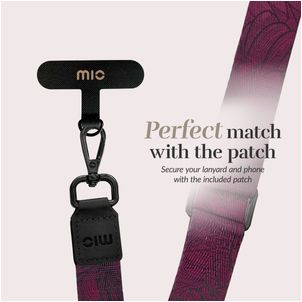 MIO Lanyard - Cordon de téléphone universel ajustable - Berry Blooms