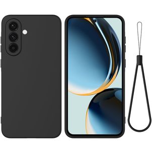 Mobigear Rubber Touch Coque Samsung Galaxy A56 Coque arrière en Silicone - Noir