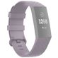 Mobigear Cross Bracelet Silicone Fitbit Charge 4 Fermeture boucle ardillon - Violet