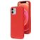 Mobiparts Coque iPhone 12 Coque arrière en Silicone - Scarlet Red
