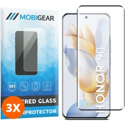 Mobigear Premium Honor 90 Verre trempé Protection d'écran - Compatible Coque (Lot de 3)