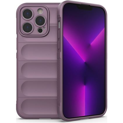 Mobigear Bumpy Coque iPhone 14 Pro Max Coque arrière en TPU Souple - Violet