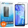 Mobigear Premium TCL 305 Verre trempé Protection d'écran - Compatible Coque - Noir (Lot de 3)