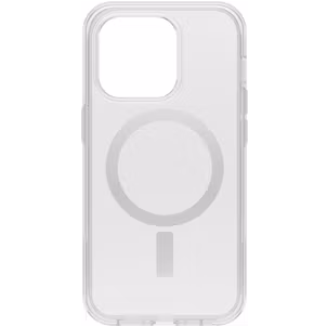 OtterBox Symmetry Plus Coque Transparente iPhone 14 Pro MagSafe Coque arrière Rigide Anti-Chocs - Transparent