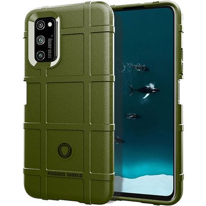 Mobigear Rugged Shield Realme 7 Pro TPU souple Coque arrière Antichoc - Vert