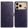 Mobigear Flowers Housse iPhone 17 Pro Max Etui Porte-Monnaie - Violet