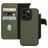 Mobiparts Housse iPhone 14 Pro MagSafe Etui avec Coque Détachable en Cuir Véritable Porte-Monnaie - Vert