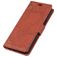 Mobigear Ranch Housse Motorola One Power Etui Porte-Monnaie - Marron